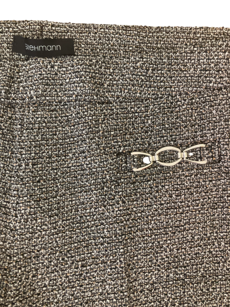 Stehmann Editta7 - 780 Boucle Hose mit Spange in schwarz / melange